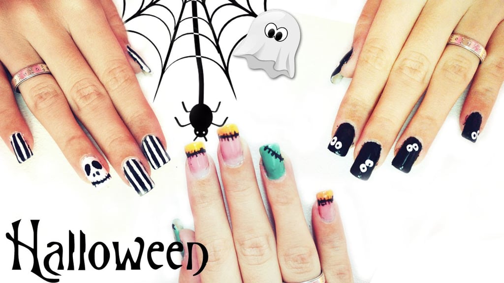 Jack Skellington, Stitches, and Floating Eyes Nails