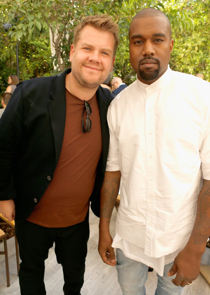 James Corden and Kanye West