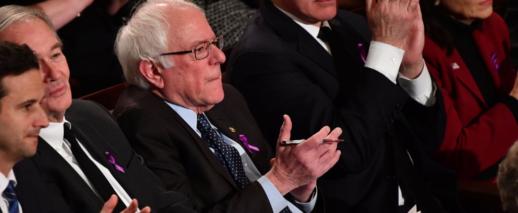 Bernie Sanders Clapping at the 2018 State of the Union
