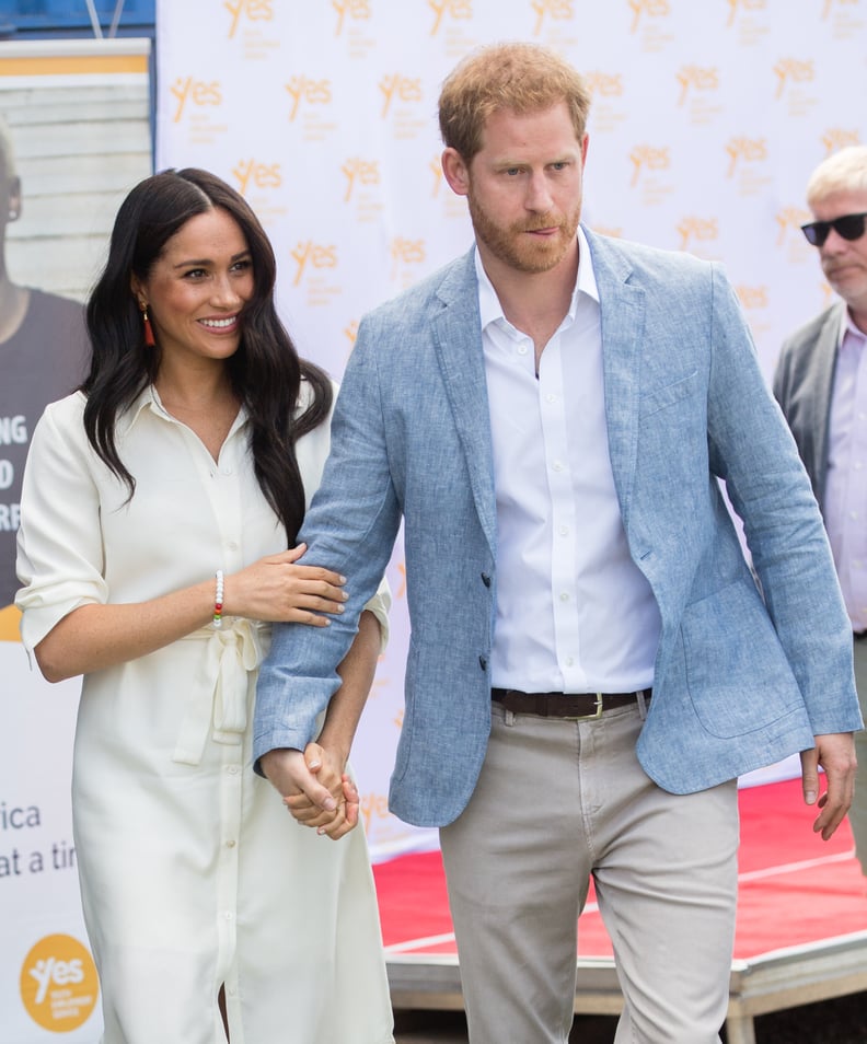 Meghan Markle Wore a White Belted Dress in South Africa