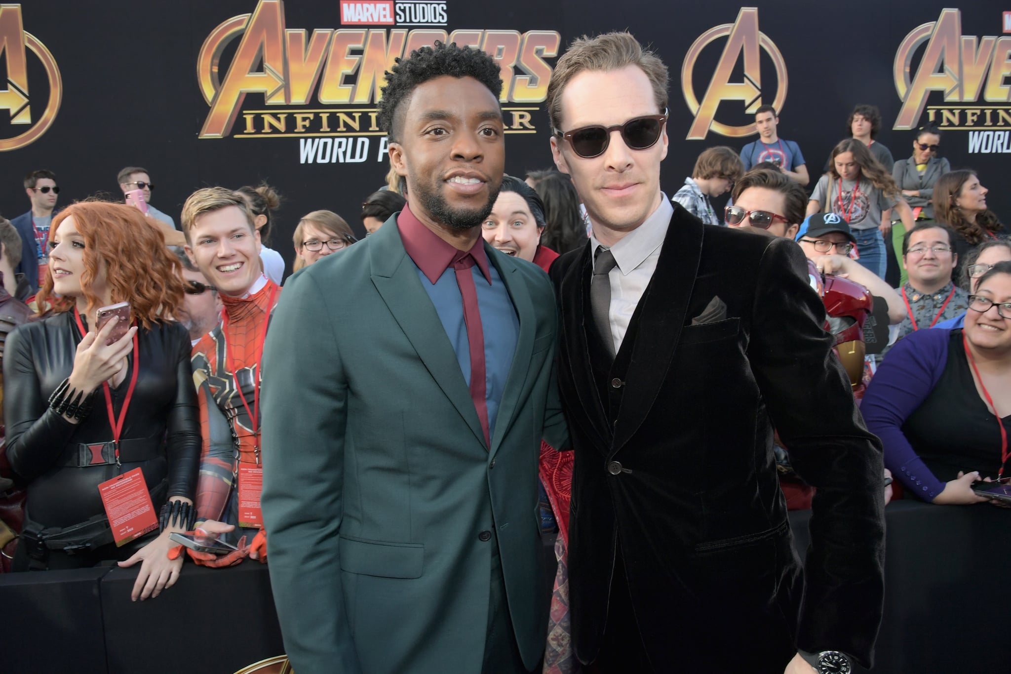 Pictured Chadwick Boseman And Benedict Cumberbatch A Look Back At The Avengers Cast On The Red Carpet Because We Re Not Ready To Let Go Popsugar Celebrity Photo 31