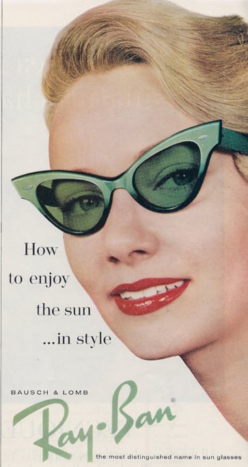 Cat-eye sunnies are a classic.
