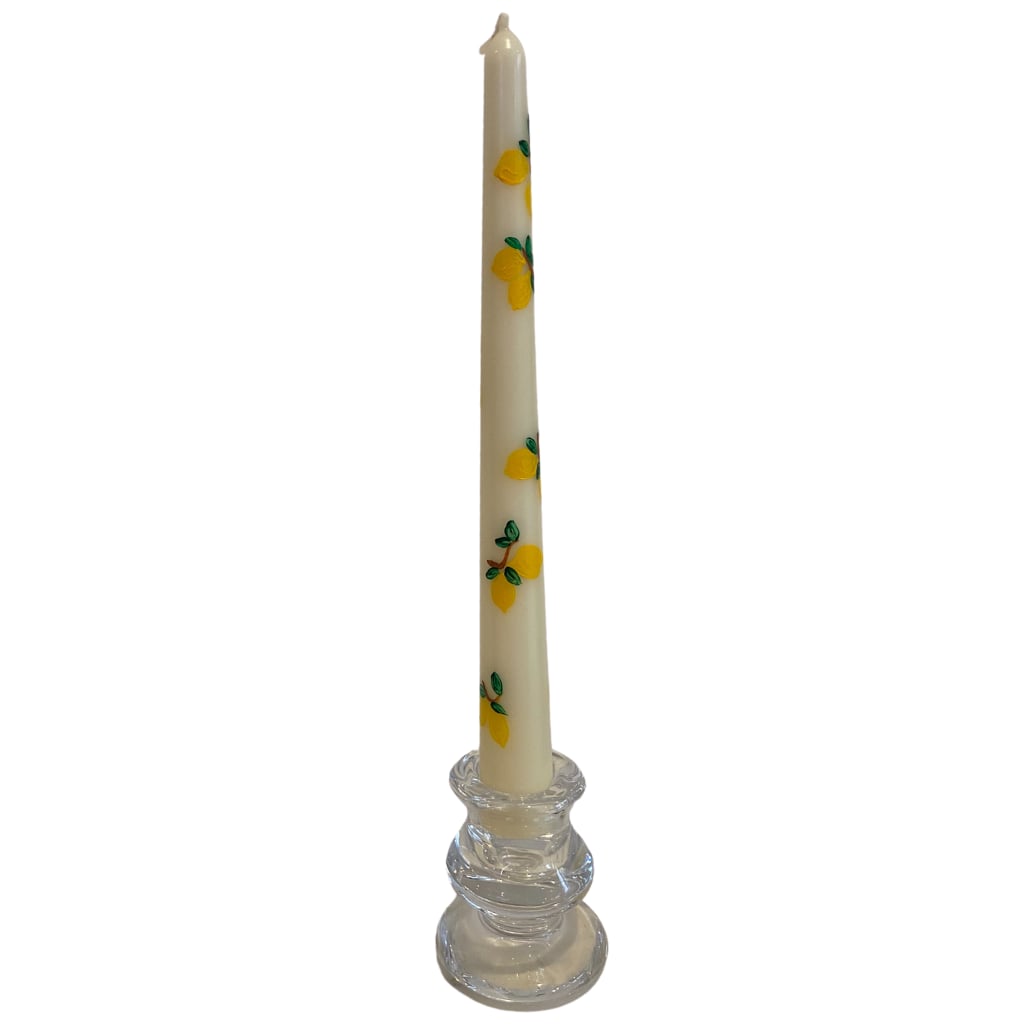 Bable Lemon Hand Painted Candle