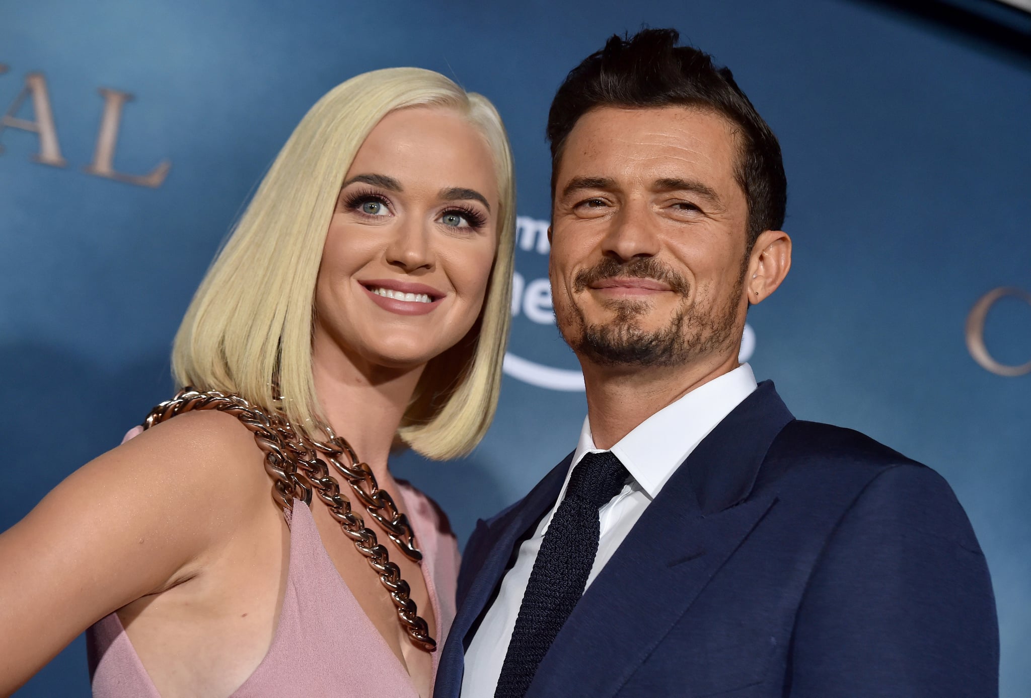 HOLLYWOOD, CALIFORNIA - AUGUST 21: Katy Perry and Orlando Bloom attend the LA Premiere of Amazon's 