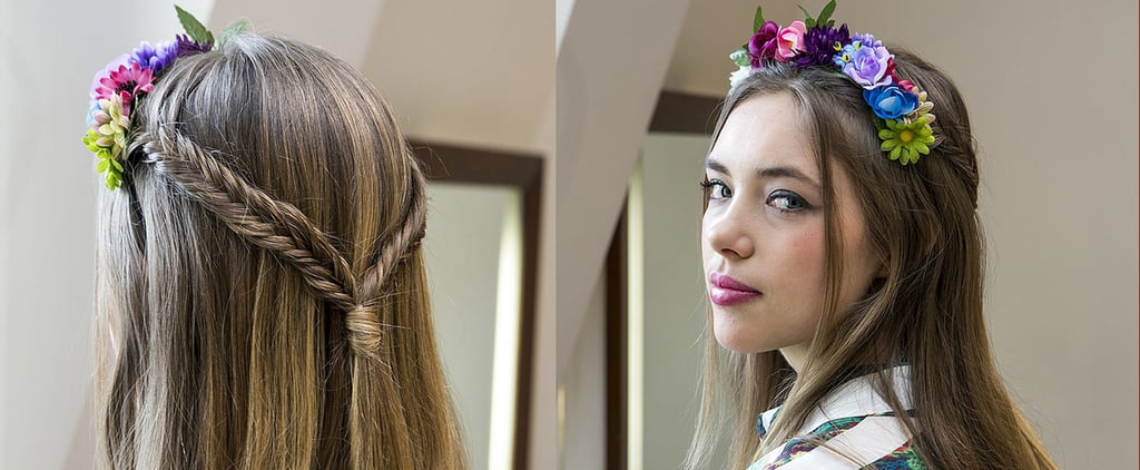 Fishtail Braid Half-Up Hair Tutorial