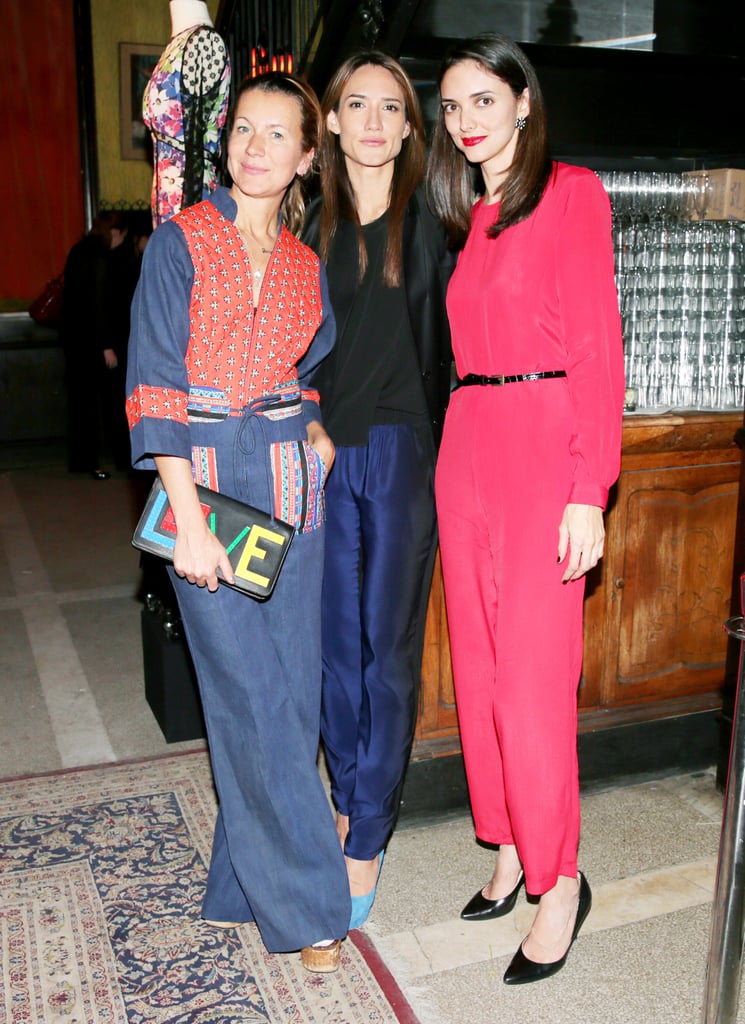 Natalie Joos, Zani Gugelmann, and Eugenia Miranda at the Vintage Vanguard benefit.