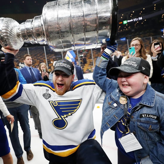 Laila Anderson St. Louis Blues Superfan at Stanley Cup