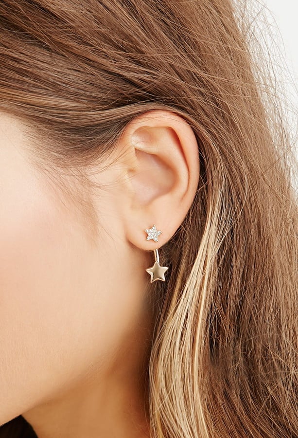 Rhinestone Star Ear Jackets