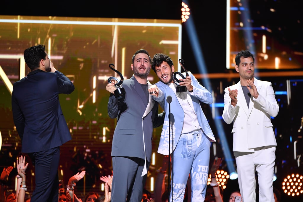Sebastián Yatra and Reik Accepting Premio Lo Nuestro