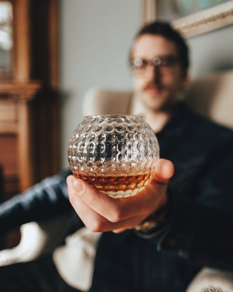 For After the Game: Golf Ball Whiskey Glass