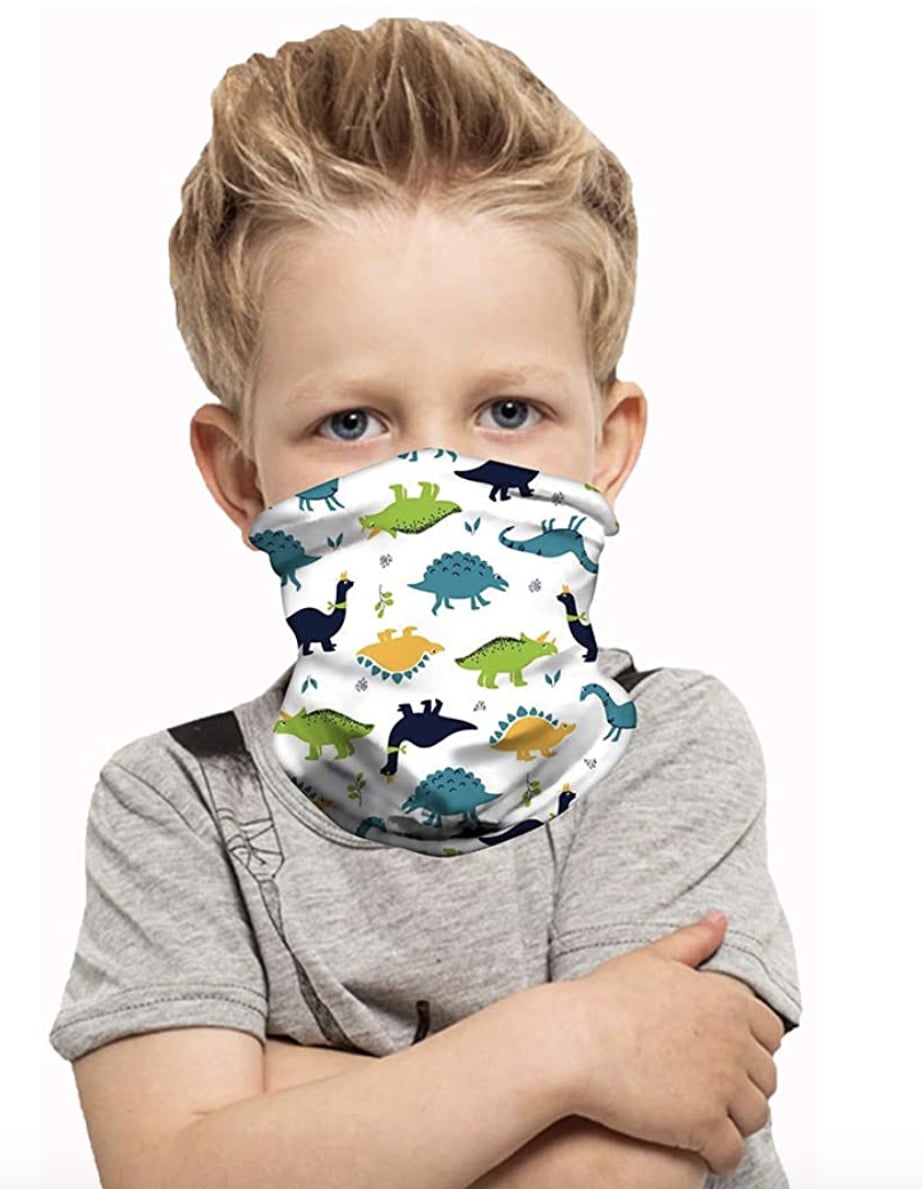 Kids Bandanas Neck Gaiter with Filter Cooling Face Scarf Cover Balaclava 