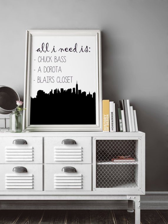 Gossip Girl Blair Waldorf "All I Need" Poster