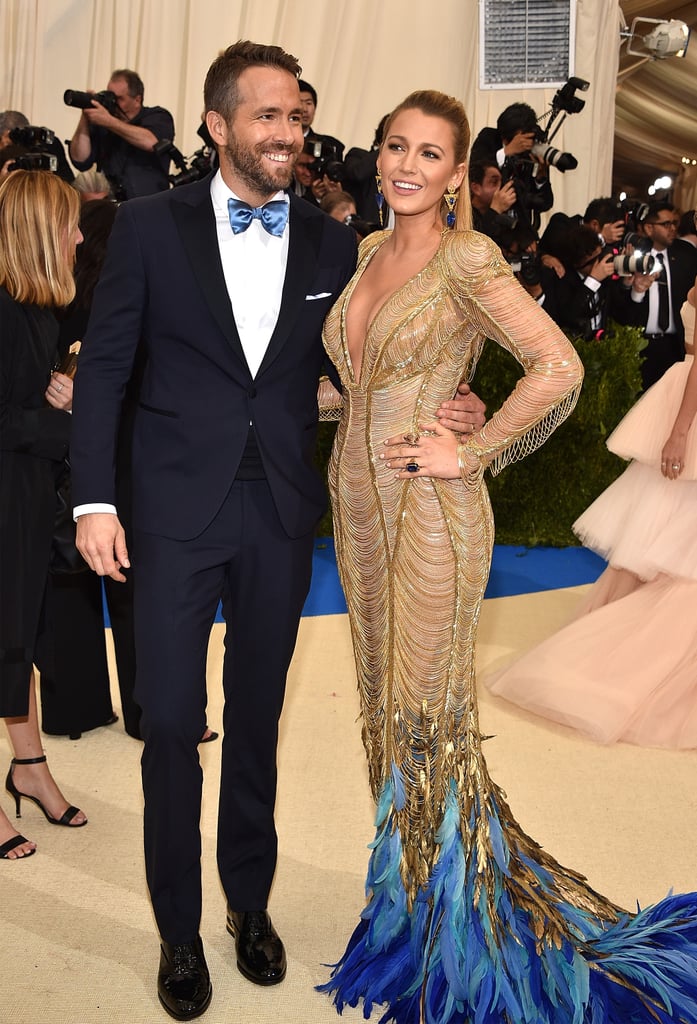 Ryan Reynolds And Blake Lively At The 2017 Met Gala Popsugar Celebrity 