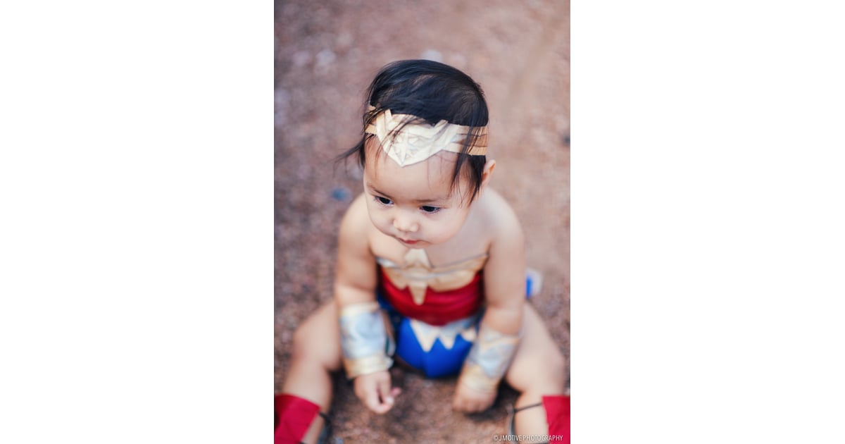Baby Wonder Woman Costume Photo Shoot | POPSUGAR Family Photo 16