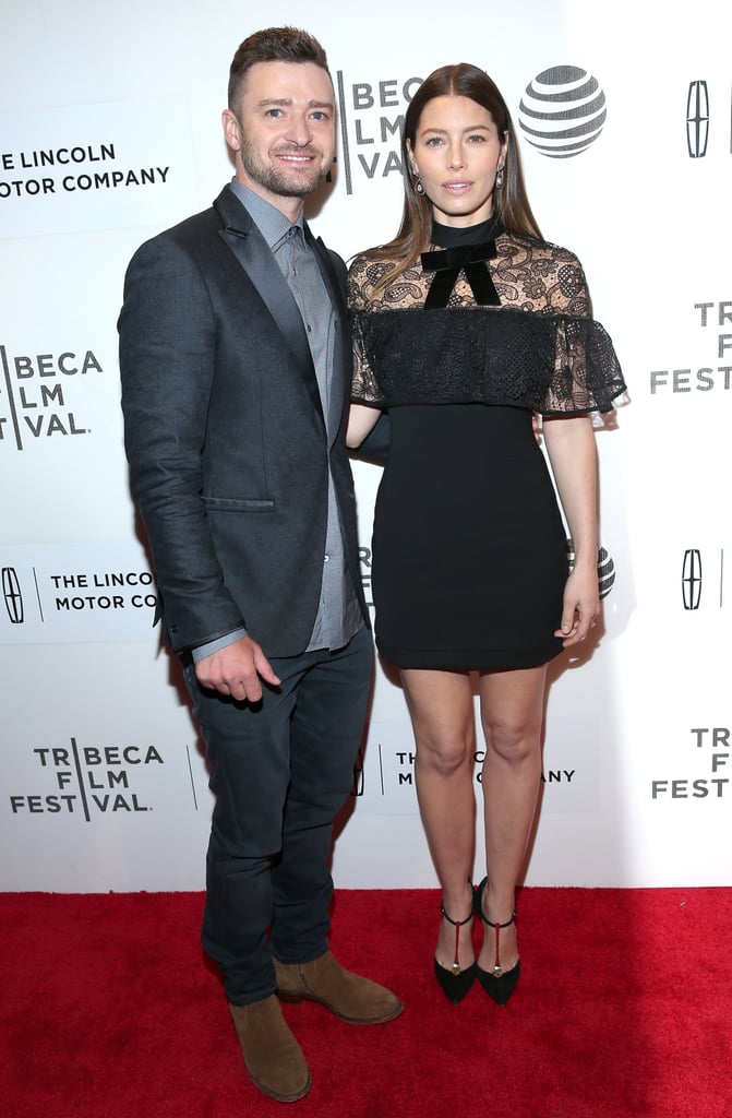 Justin Timberlake and Jessica Biel at Premiere April 2016