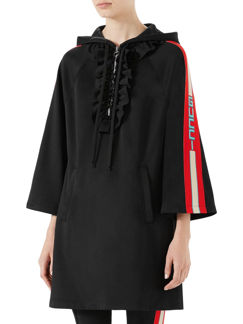 Gucci Flare-Sleeve Jersey Hoodie