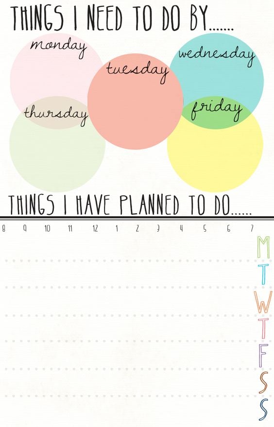 Printable Weekly To-Dos