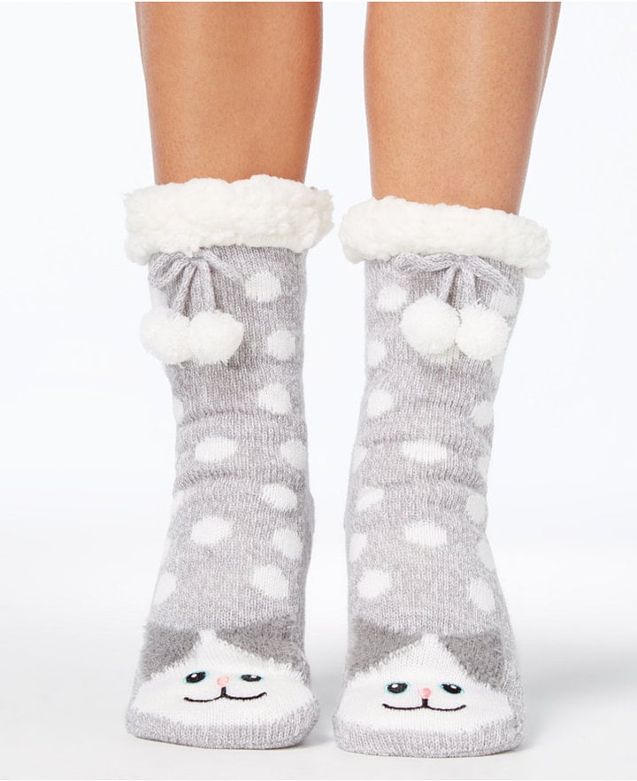 Charter Club Cat Slipper Socks