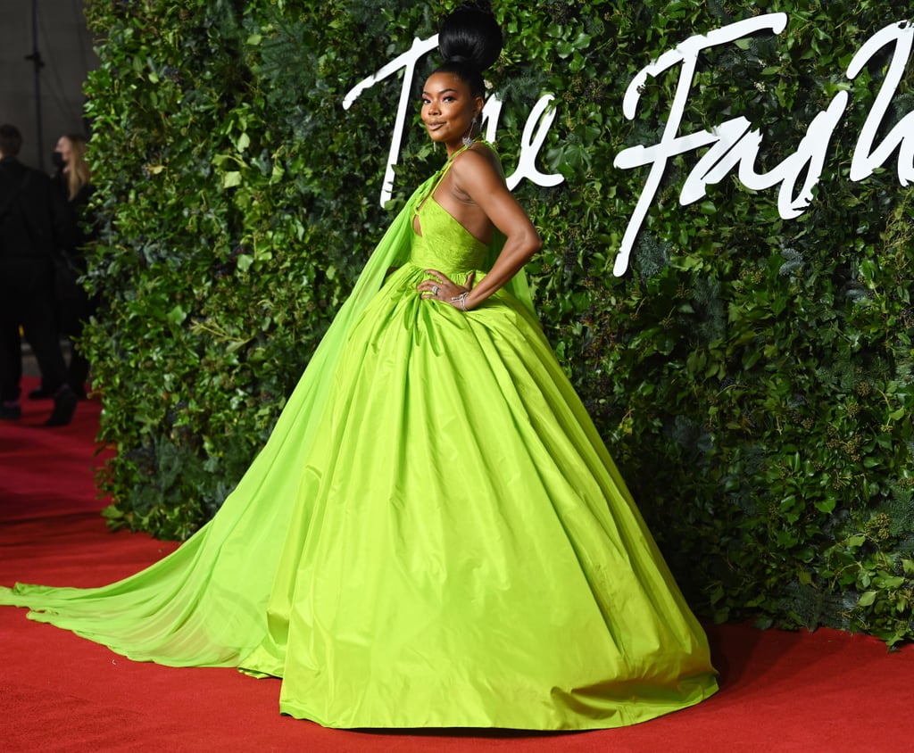 Gabrielle Union's Gravity-Defying Bun at the Fashion Awards