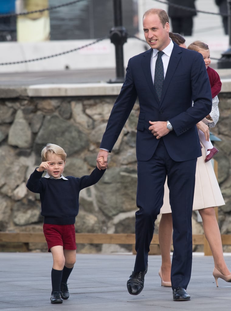 George and William took a stroll, and we couldn't name a more adorable duo.