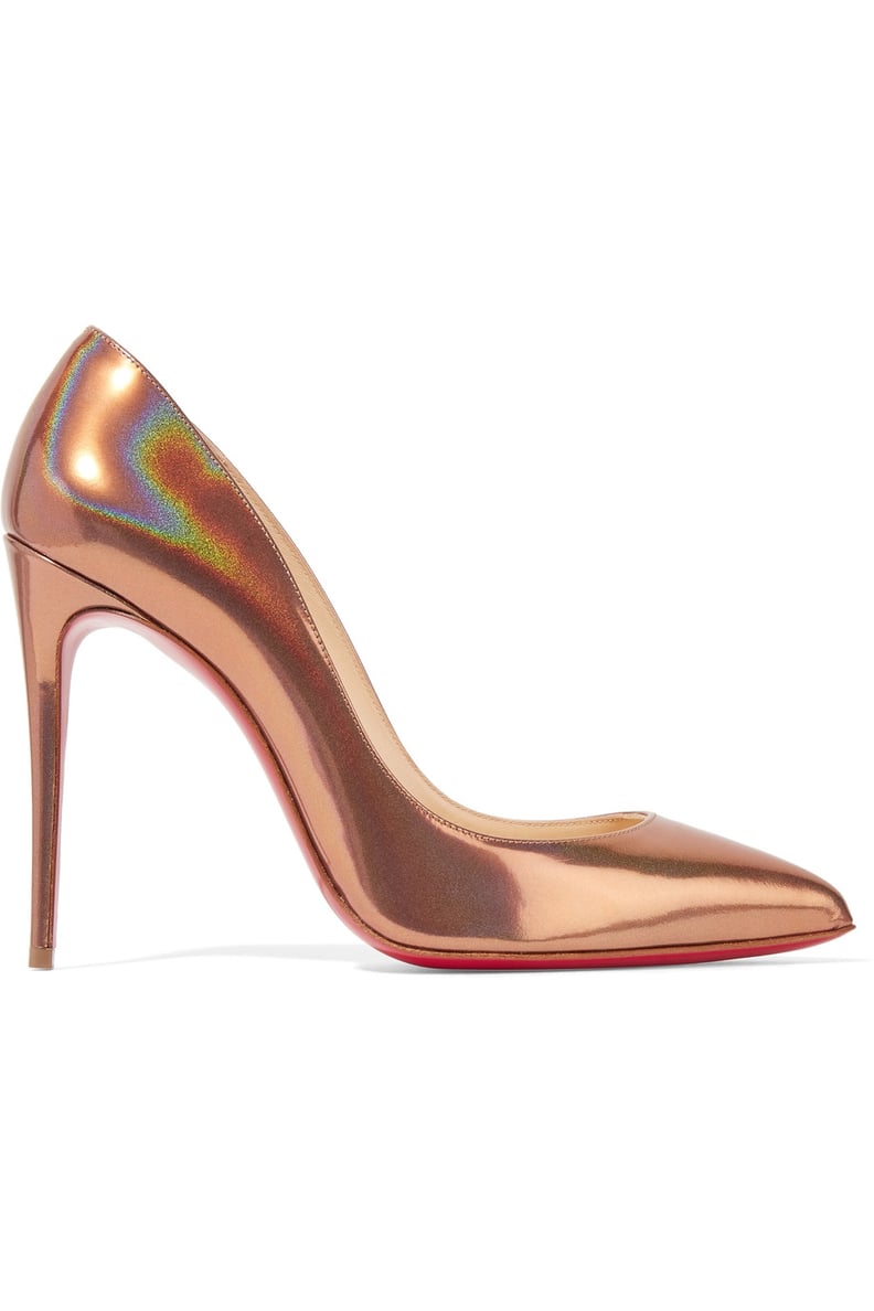 Christian Louboutin Pigalle Follies 100 Metallic Pumps