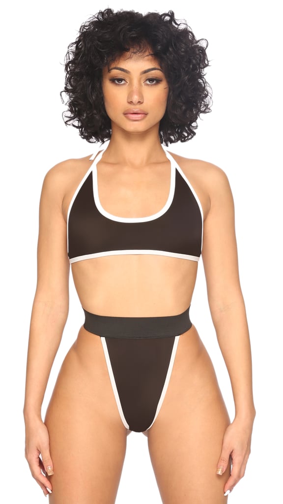 Icon Swim Black and White Bikini Set