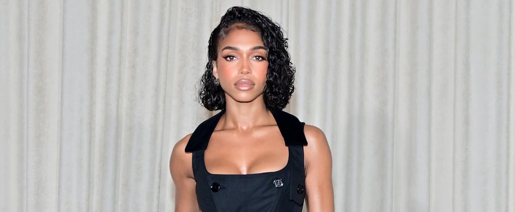 Lori Harvey's Burberry Bustier Top and Wide-Leg Trousers