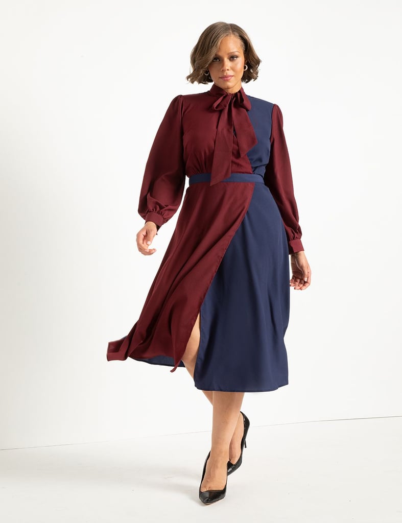 An Elegant Dress: Eloquii Colorblocked Dress