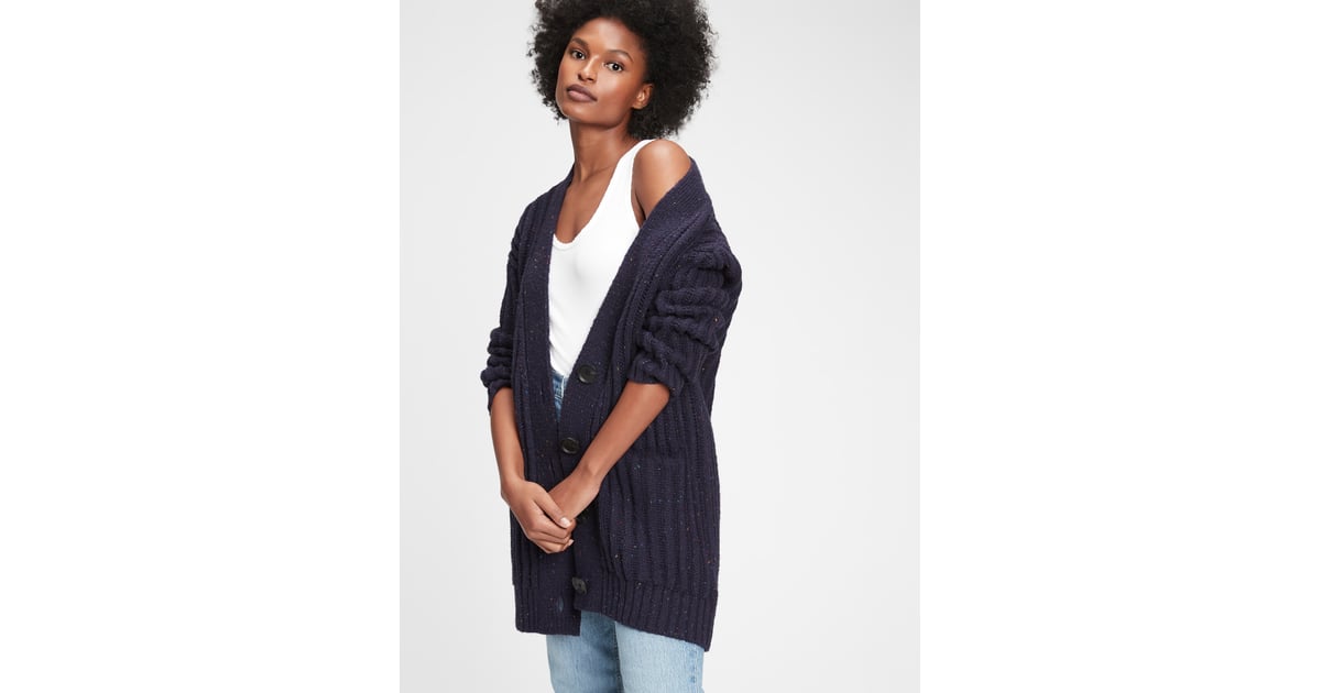 gap textured cardigan