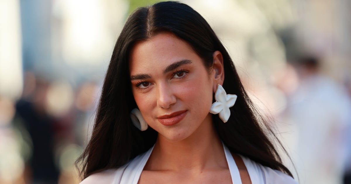 Dua Lipa Wears a White Dress to the Jacquemus Wedding