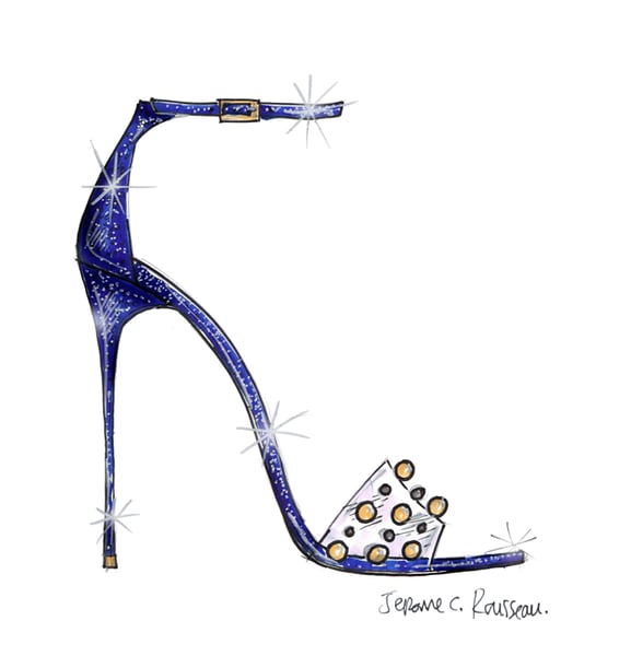 Shoe Designers Sketch Cinderella Glass Slipper | POPSUGAR Fashion