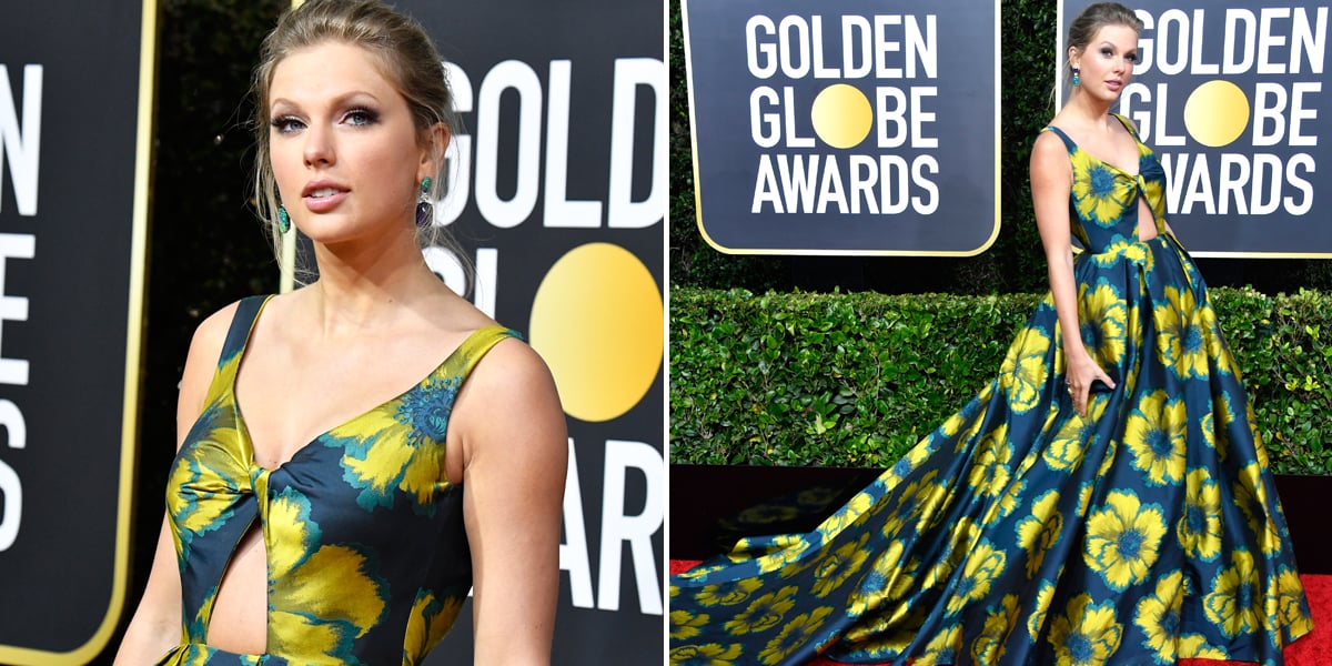 taylor swift yellow dress golden globes Taylor Swift Stuns in Yellow at 2015 Golden Globes After-Party