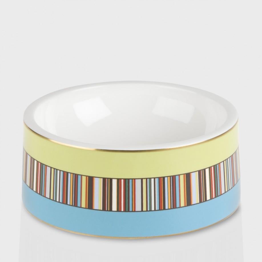 What do you get when you pair up two distinguished British designers? A Paul Smith x Thomas Goode dog bowl ($140) that puts your wedding china to shame, of course.