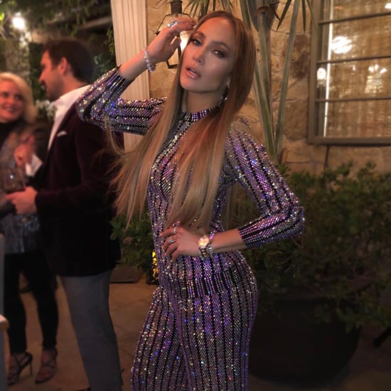 Jennifer Lopez Gucci Crystal Top and Pants 2017