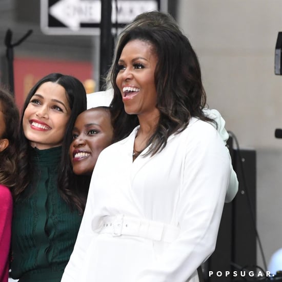 Michelle Obama White Dress October 2018