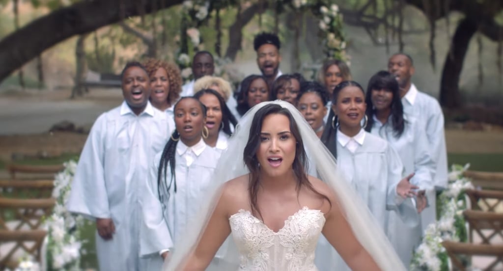 Demi Lovato Wedding Dress In Tell Me You Love Me Video
