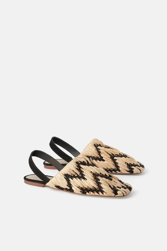 Limited Edition Zara Studio Woven Slingback Flats