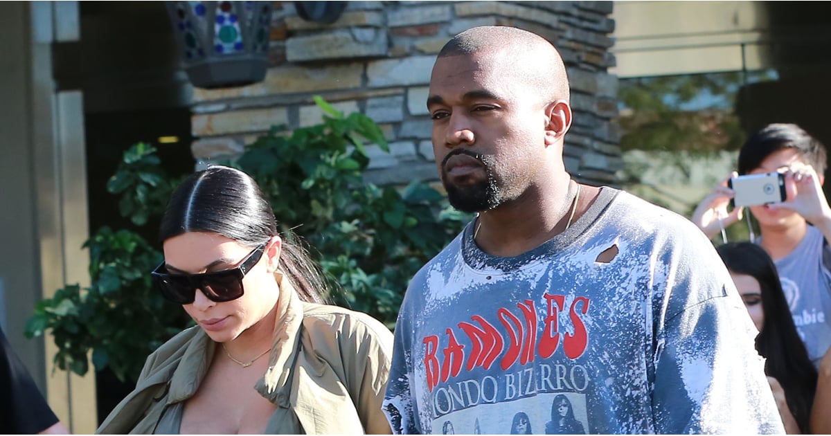 Kim Kardashian and Kanye West Out in LA October 2015 | POPSUGAR Celebrity