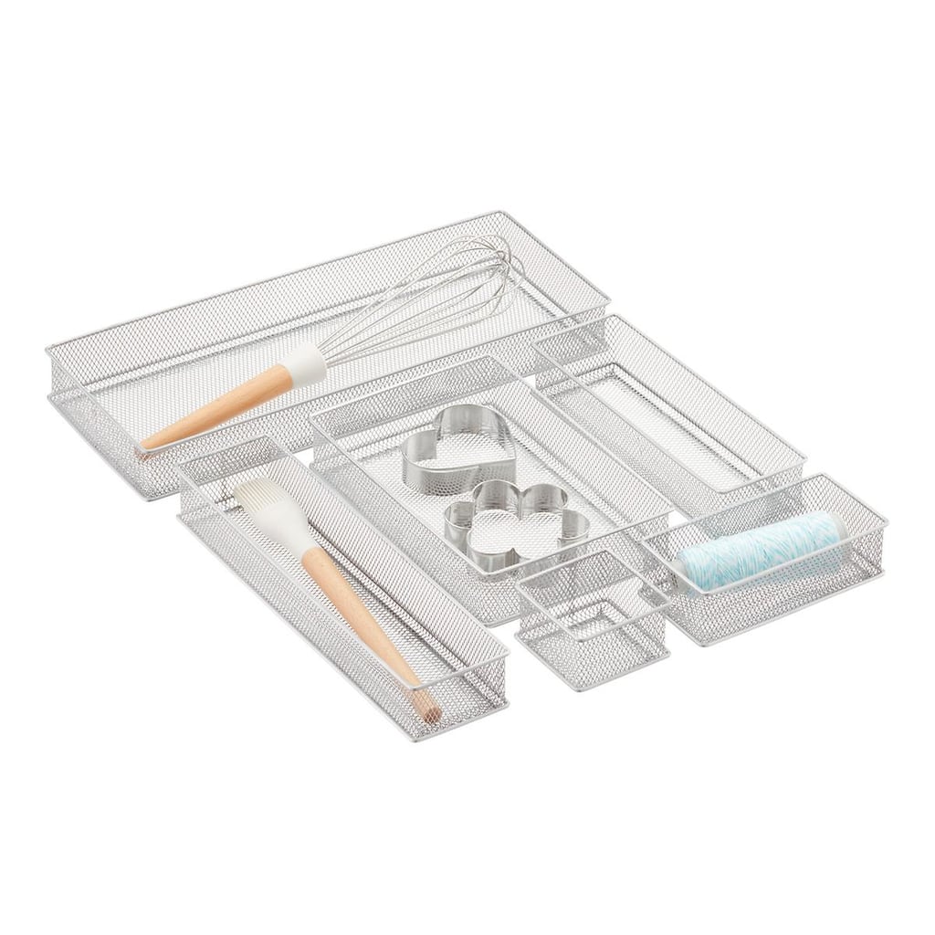 Silver Mesh Drawer Organisers