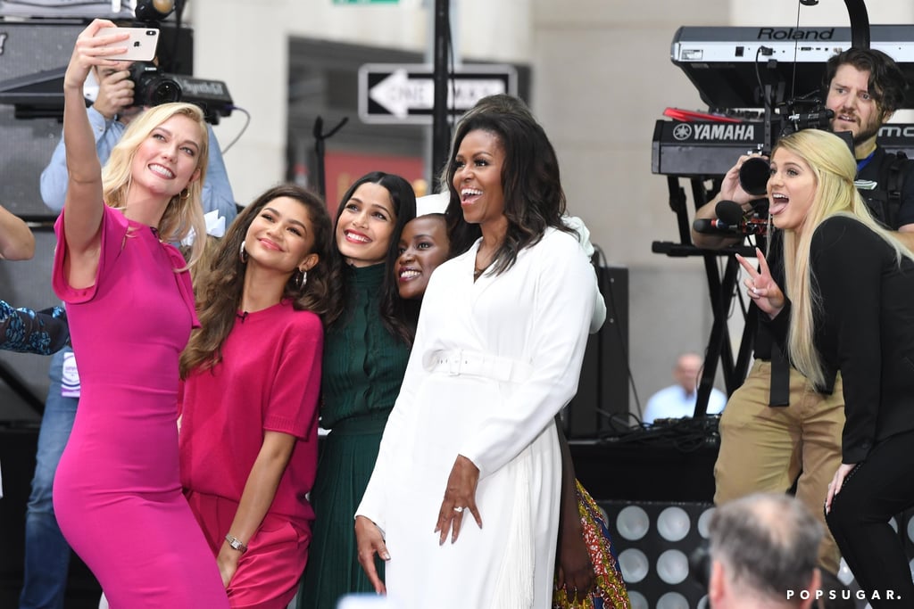 Michelle Obama White Dress October 2018