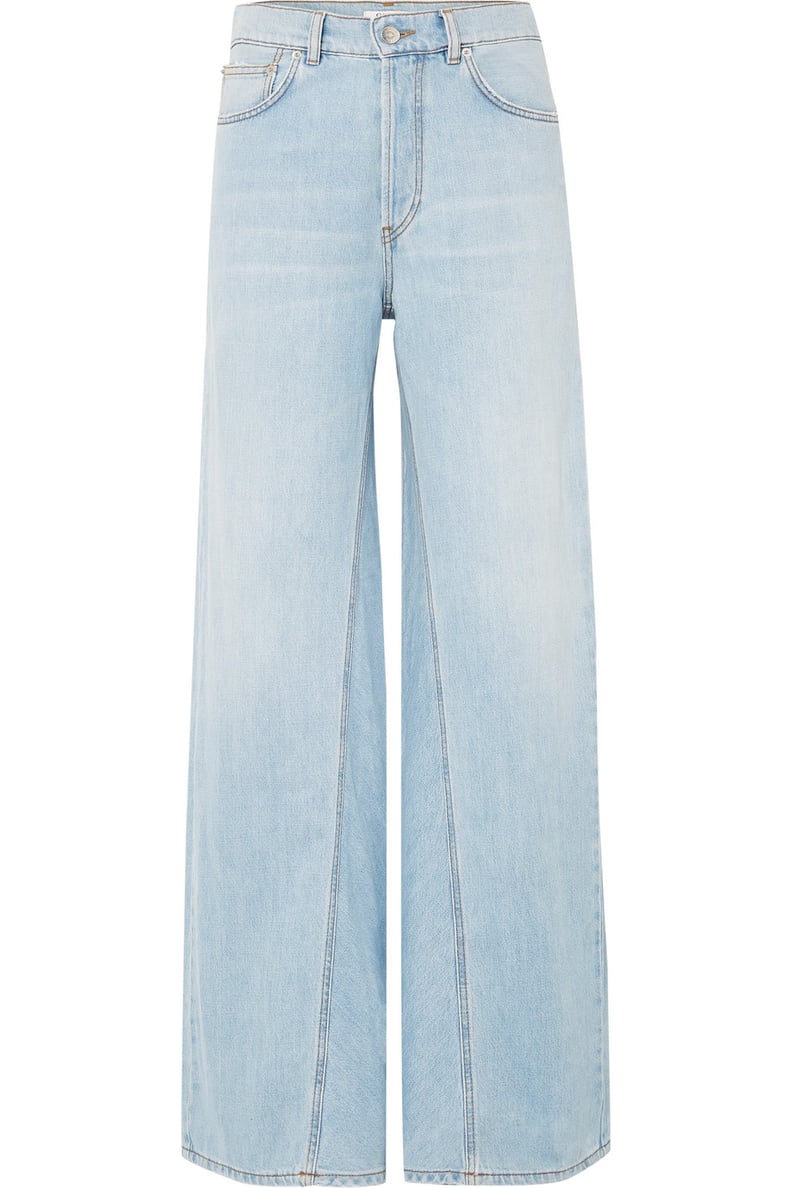 GANNI High-Rise Wide-Leg Jeans