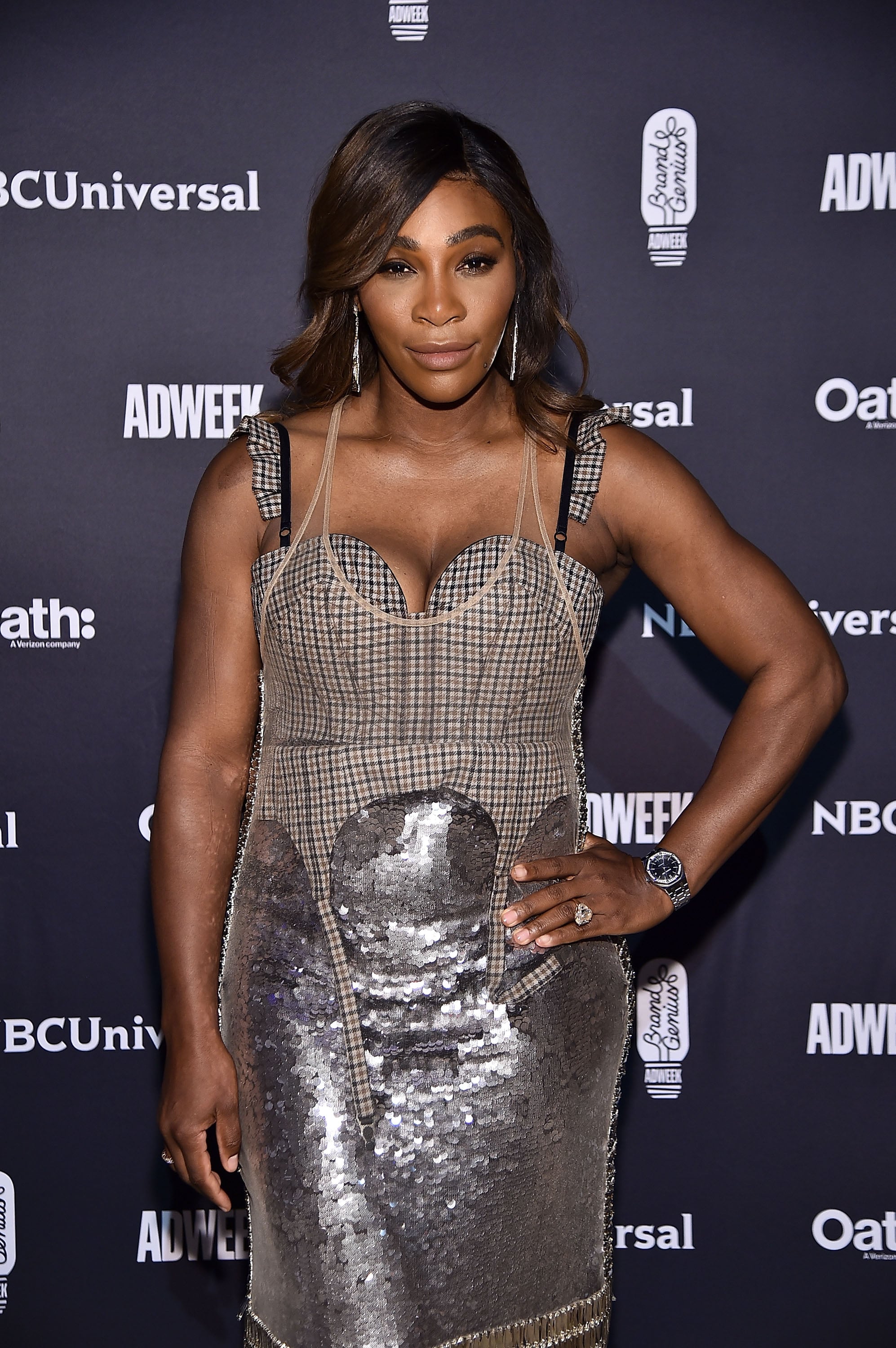 Celebrity Entertainment Serena Williams And Alexis Ohanian Ace Their Appearance At The Brand Genius Awards Popsugar Celebrity Photo 9