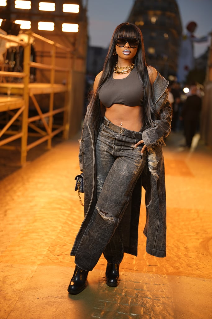 Megan Thee Stallion at the Louis Vuitton Mens Spring 2024 Show