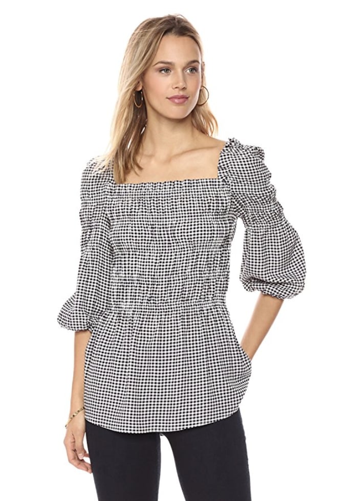 Ella Moon Women's Kenzie Ballon Sleeve Smock Top