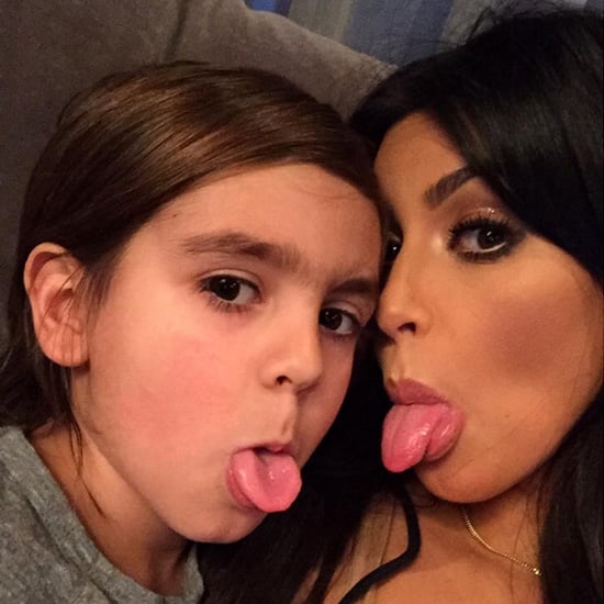 Kim Kardashian and Mason's Selfies July 2015