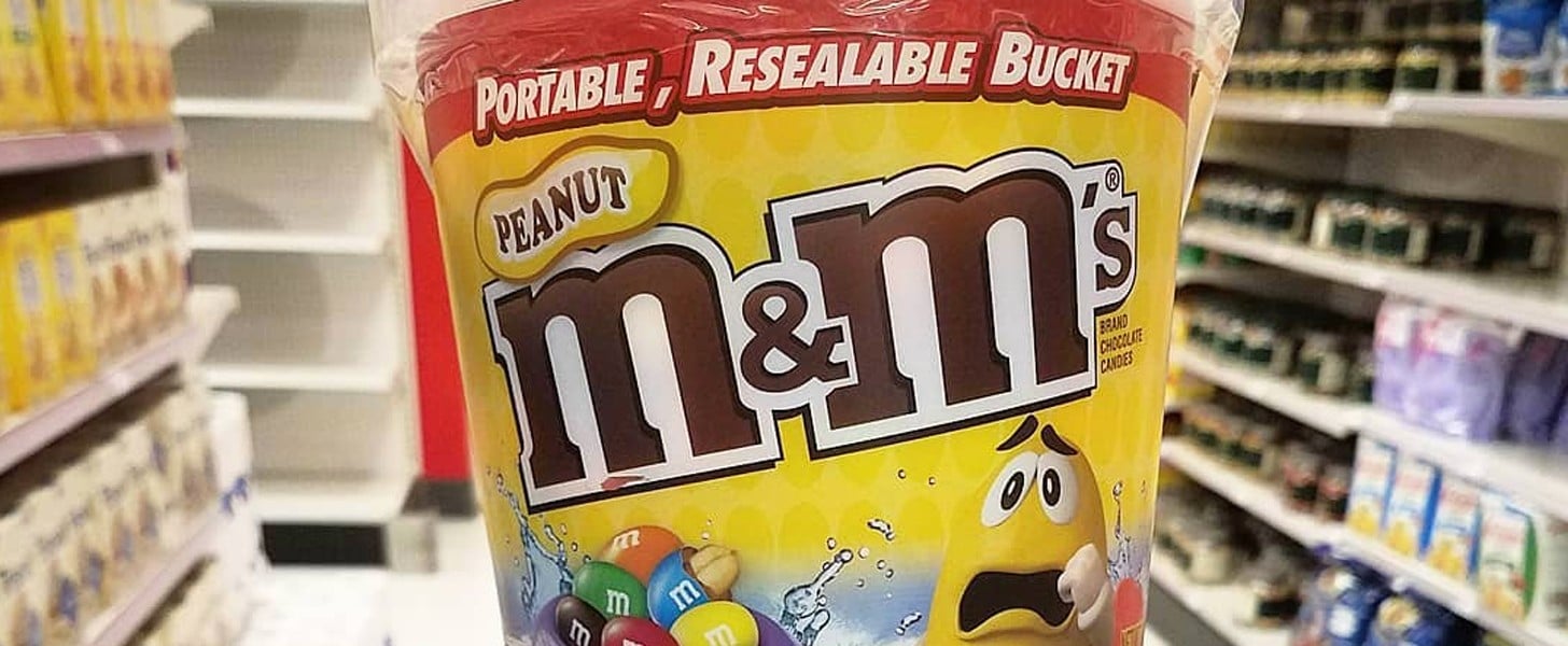 Target Is Now Selling Massive Buckets Of M&M's