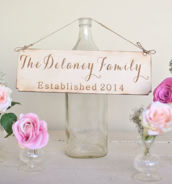 Rustic Family Sign