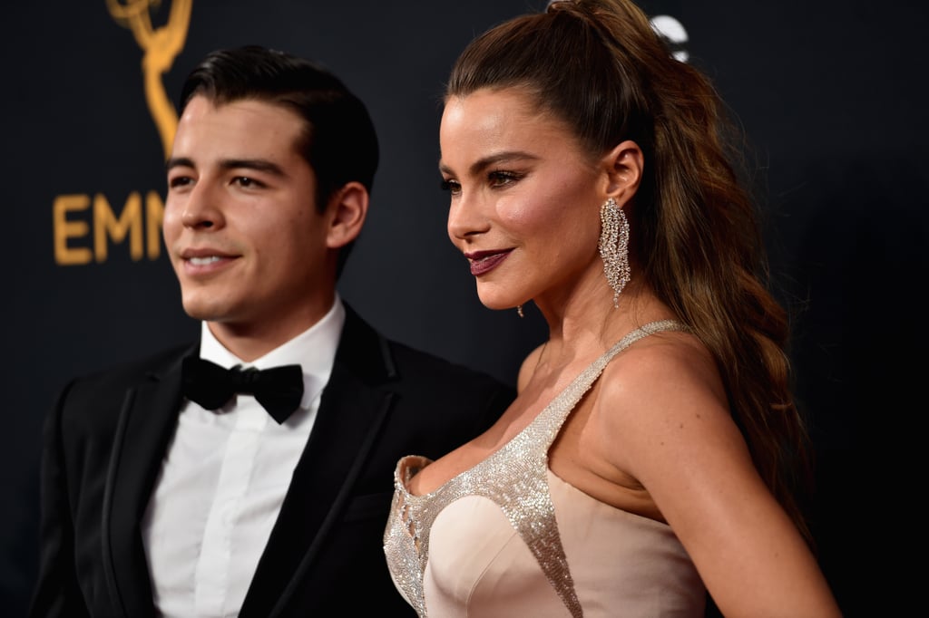 Sofia Vergara And Her Son Manolo At The Emmys 2016 Popsugar Latina