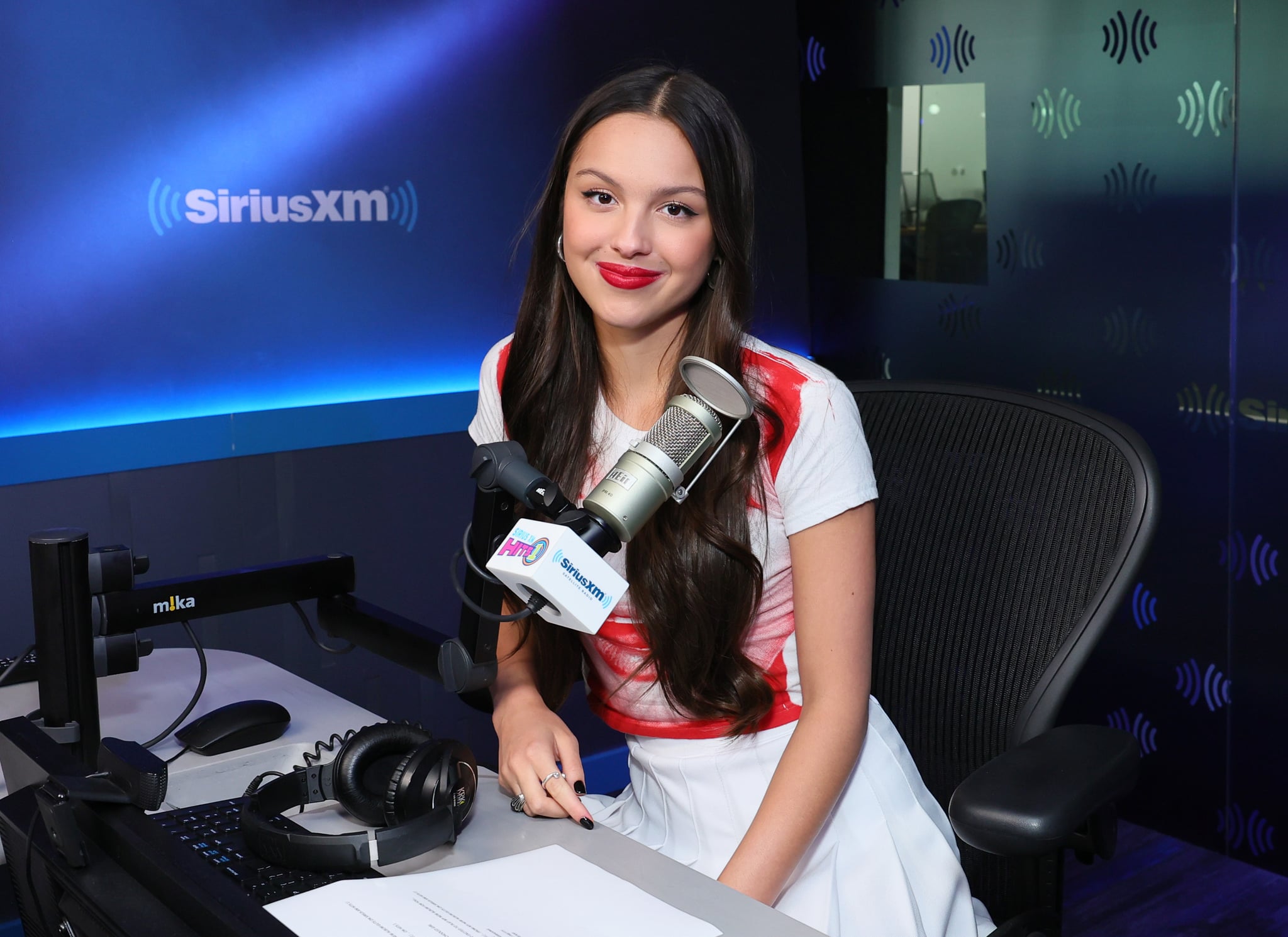 NEW YORK, NEW YORK - SEPTEMBER 06:  Olivia Rodrigo visits SiriusXM at SiriusXM Studios on September 06, 2023 in New York City. (Photo by Theo Wargo/Getty Images)