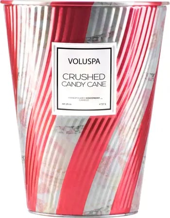 Candy Land: Voluspa Crushed Candy Cane Giant Ice Cream Cone Table Candle